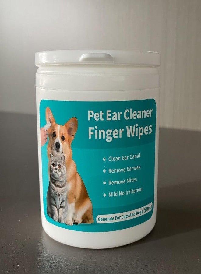 Swejos Finger Wet Wipes - 50 Disposable Pet Wipes for Cats & Dogs - Non-Woven Dog Ear Cleaning Finger Wipes, Cat Dental Care, Eye & Paws Cleaning Wet Wipes for Dogs & Cats - Image 3